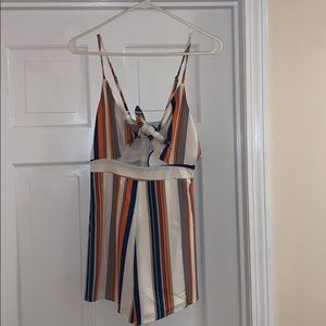 Striped romper